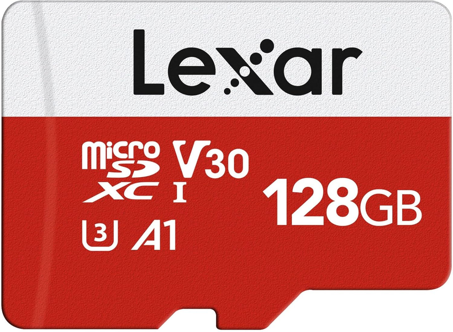 Lexar E-Series 128GB Micro SD Card 5 Pack, microSDXC UHS-I Flash Memory Card with Adapter, 100MB/s, C10, U3, A1, V30, Full HD, 4K UHD, High Speed TF Card