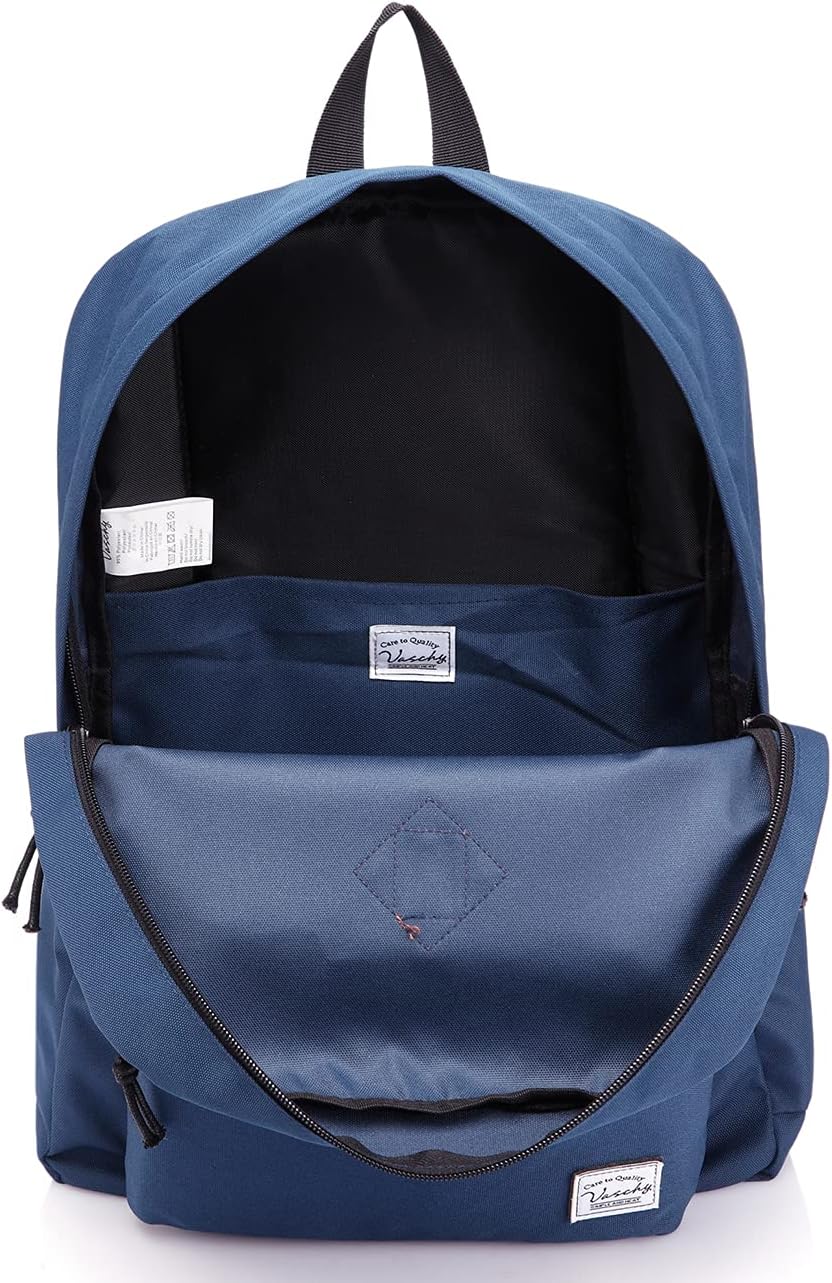 School Backpack for Kids, VASCHY Lightweight Water Resistant Casual Schoolbag Daypack for Men Women Teen Boys Girl Bookbag