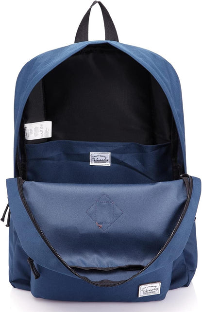 School Backpack for Kids, VASCHY Lightweight Water Resistant Casual Schoolbag Daypack for Men Women Teen Boys Girl Bookbag