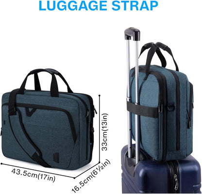 BAGSMART 17.3 Inch Laptop Bag, Expandable Computer Bag Laptop Briefcase Men Women Laptop Shoulder Bag