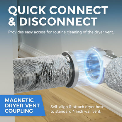 Magnetic Dryer Vent Coupling DV90 Magnetic Dryer Vent Connector Kit