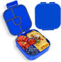 Braoses Bento Box, Lunch Box with 4 Compartments, 800ml Frosted and Leak-Proof Lunch Snack Box for Children Kindergarten(Blue)