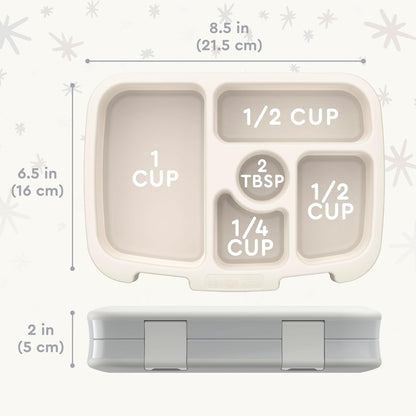 Bentgo Kids 5-Compartment Leak-Proof Bento-Style Lunch Box (Whimsy & Wonder Collection) - Ideal for Ages 3-7, Drop-Proof & Durable, Dishwasher Safe, & PFAS & BPA-Free Materials (Checker Gradient)