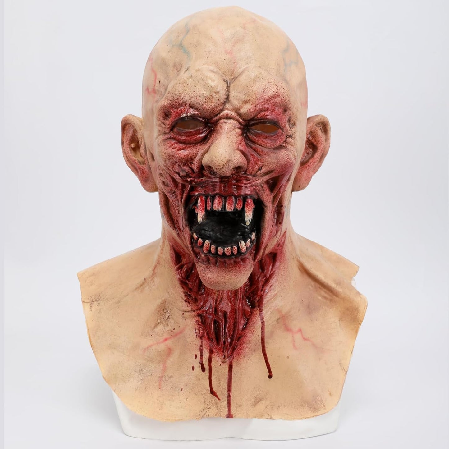 Scary Halloween Vampire Zombie Mask Bloody Biochemical Monster Mask Walking Dead Demon Headgear Cosplay Props