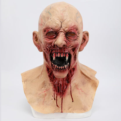Scary Halloween Vampire Zombie Mask Bloody Biochemical Monster Mask Walking Dead Demon Headgear Cosplay Props