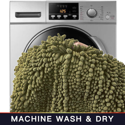 Walensee Bathroom Rug Non Slip Bath Mat (24x17 Inch Blush) Water Absorbent Super Soft Shaggy Chenille Machine Washable Dry Extra Thick Perfect Absorbant Best Small Plush Carpet for Shower Floor