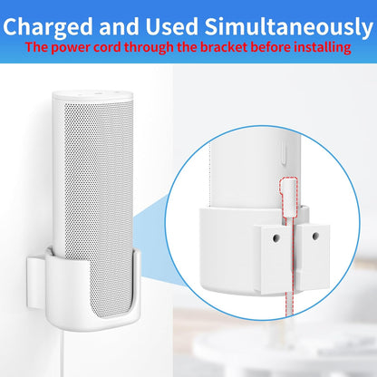 Sturdy Speaker Wall Mount for Sonos Roam 2, Roam SL - Space Saving Bracket Easy to Install, White