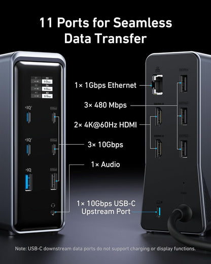 Anker Prime Docking Station, 14-Port, 160W Max, Dual 4K Displays