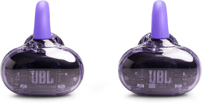 JBL Soundgear Clips - True Wireless Open-Ear Headphones, Dynamic Sound with Bass Boost, All-Day Comfort, 4-mic Crisp, Clear Calls 2.0 with AI-Trained Algorithm, IP54 Water and Dust Resistant (Purple)