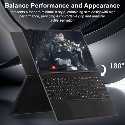 NOTODD Laptop 16" 12GB LPDDR4 512GB SSD Celeron N5095 Up to 2.9Ghz Quad-Core Win 11 PC 1920*1200 2K Screen Dual WIFI Support 2.5" HDD 1TB SSD Expand with Cooling Fan Numeric Keypad for Business-Blue