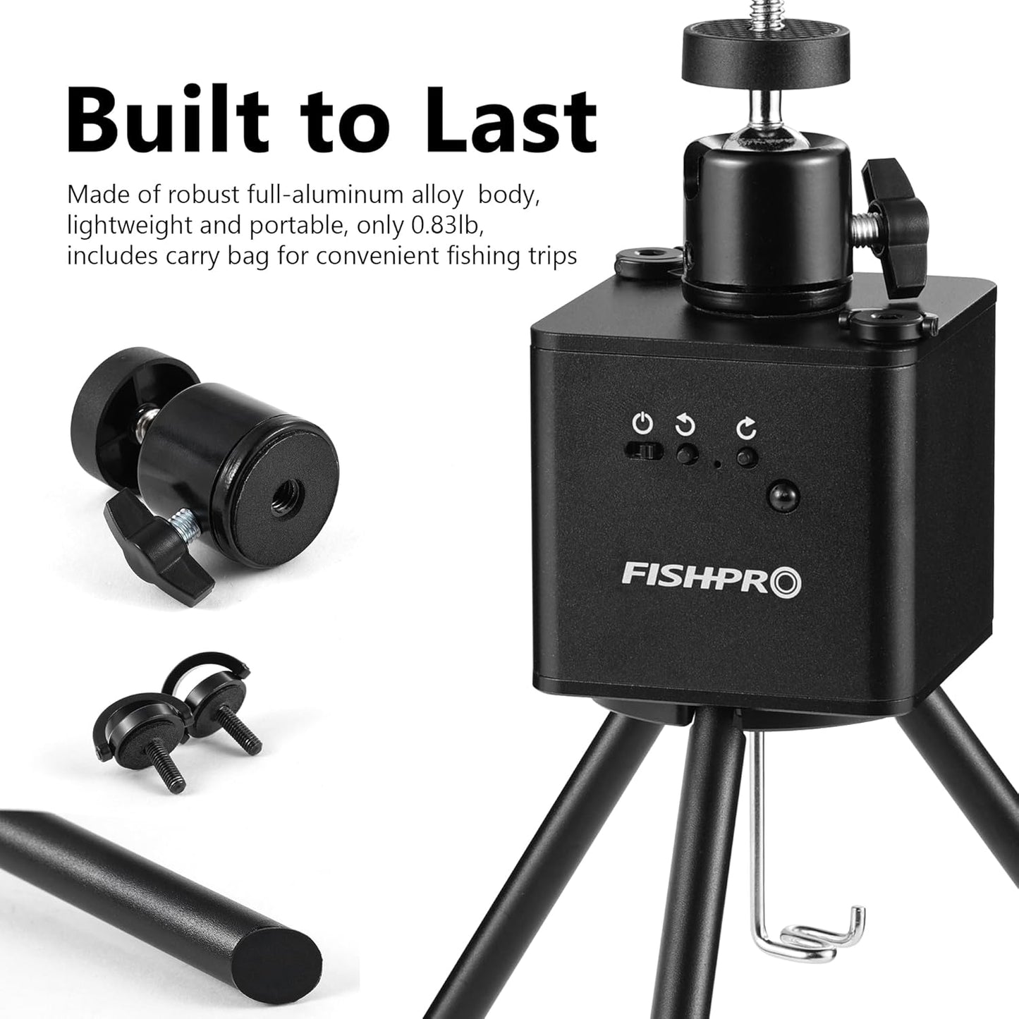 2026 Underwater Fishing Camera - FishPRO® 4.3'' 5,000mAh, (NO Need Learn) Ice Fishing Camera Fish Finder Gift for Men, 3-Grade IR, USB-C, 1000TVL, 50ft Cable, (Easy to Use for Any Age) Ice Fish Camera