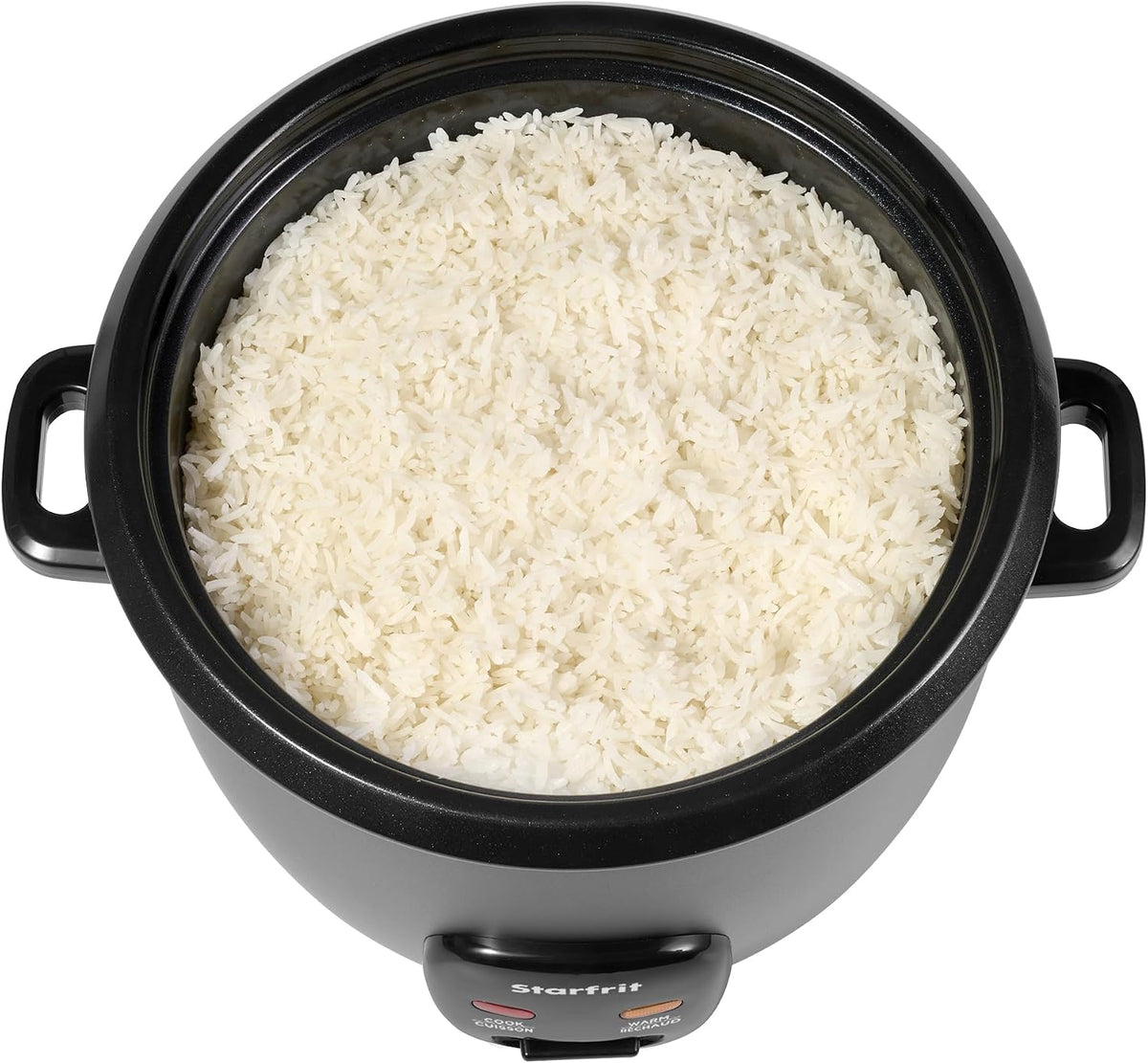 Starfrit Electric Rice Cooker, 20 Cups, PFAS-Free Ceramic, 700W, Grey