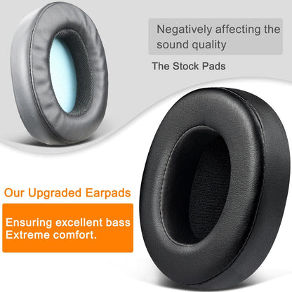 SOULWIT Replacement Earpads for Skullcandy Hesh 3/ANC/Evo & Crusher Wireless/ANC/Evo & Venue ANC Over-Ear Headphones, Ear Pads Cushions with Noise Isolation Foam - Hesh3 PL Black