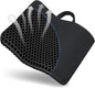 Gel Seat Cushion -for Long Sitting, Double Layer Breathable Honeycomb Chair Cushion with Non-Slip Cover for Help Relieve Pain, for Office Chair, Cars, Long Trips，Durable,Portable