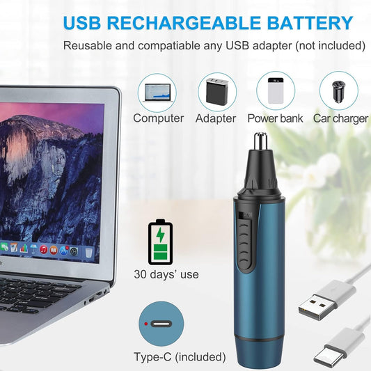 Purilite Select Professional USB Rechargeable Ear and Nose Trimmer