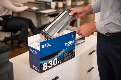 Brother Genuine TN830XL High Yield Black Toner Cartridge for 3,000 Pages | Genuine Brother TN830XL Black High-Yield Toner, Approx. 3, Oem Cartridge, Upc 012502673163