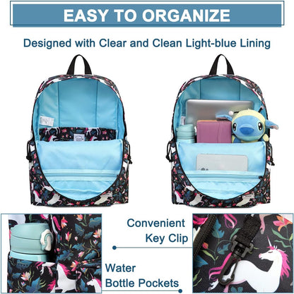 School Backpack for Kids, VASCHY Lightweight Water Resistant Casual Schoolbag Daypack for Men Women Teen Boys Girl Bookbag