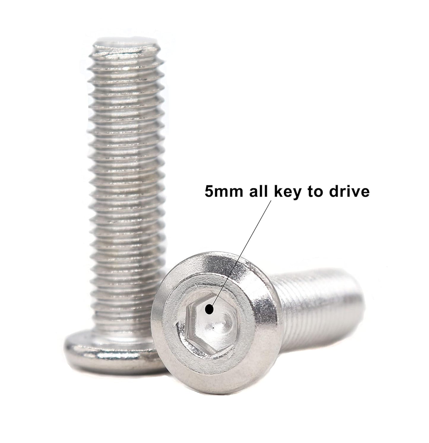 binifiMux 4pcs M10-1.25 x 70mm Serrated Flanged Hex Bolts Flange Hexagon Screws, Stainless Steel 18-8 (304), Plain Finish, DIN 6921