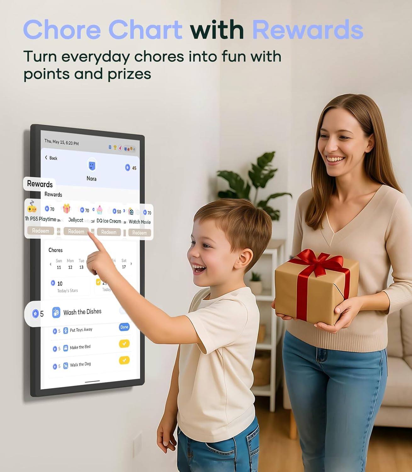 Purilite Select 32-Inch Digital Wall Calendar