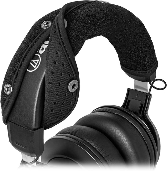 Protective Headband Cover for Audio Technica ATH M50, M50X, M50XWH, M50XBT, M50S/LE, M40X, M30 & More M Series, Machine Washable, No More Flaking Leather, Easy Installation, No Tool Needed | Black
