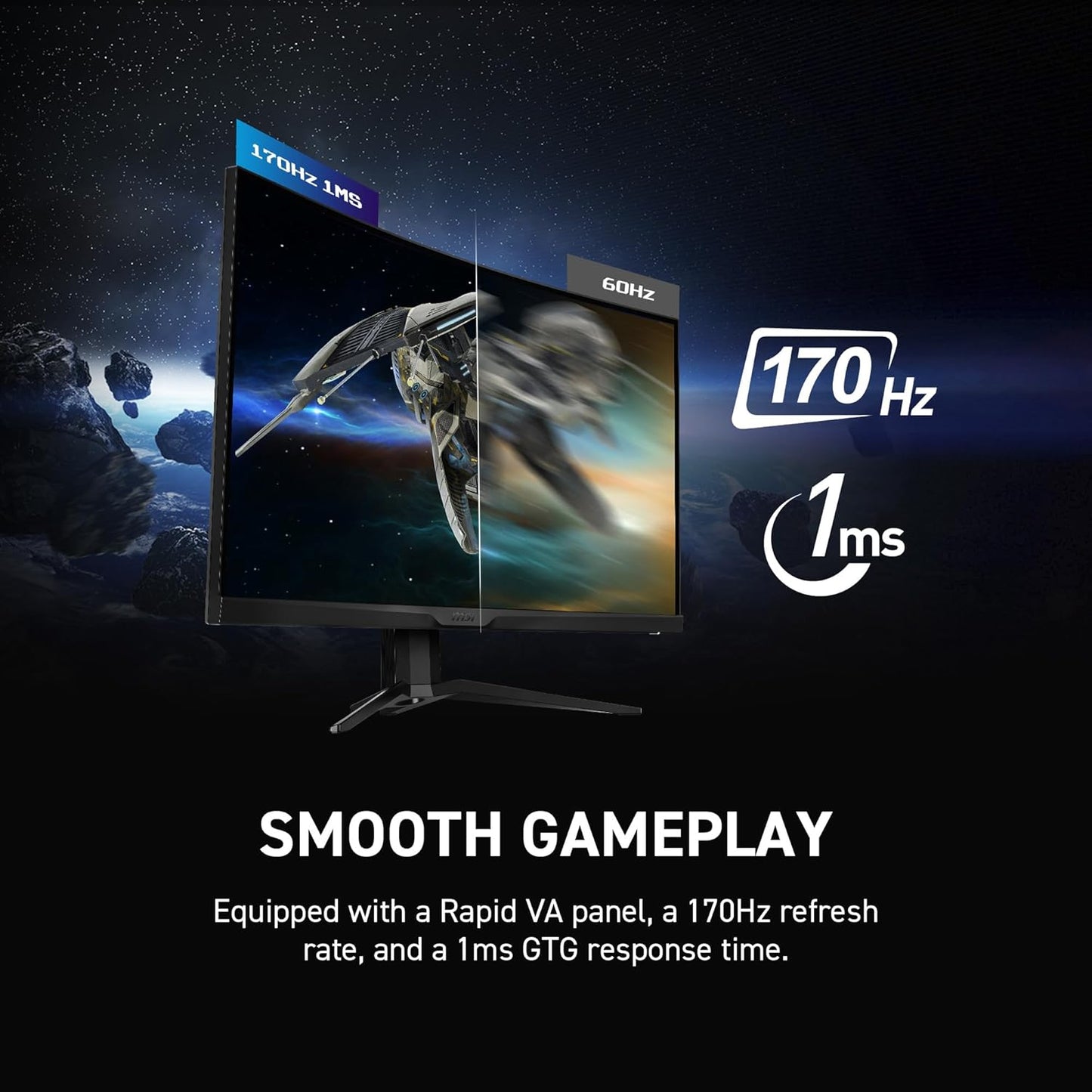 MSI Optix MAG342CQR 1500R Curvature 21:9 Aspect Ratio Narrow Bezel 1ms 3440x1440(UWQHD) 144Hz Refresh Rate Tilt/Swivel/Height/Pivot Adjustment 34" AMD Freesync Gaming Curved Monitor, Black, Pack of 1