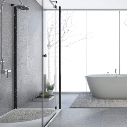 Square Shower Mat, Non Slip Bath Mat, Loofah Shower Stall Mats for Walk-in Shower, 32 x 32 Inches Shower Floor Mat with Drain, Bath Mats for Showers Bathroom, Tub, Seniors