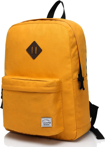 School Backpack for Kids, VASCHY Lightweight Water Resistant Casual Schoolbag Daypack for Men Women Teen Boys Girl Bookbag