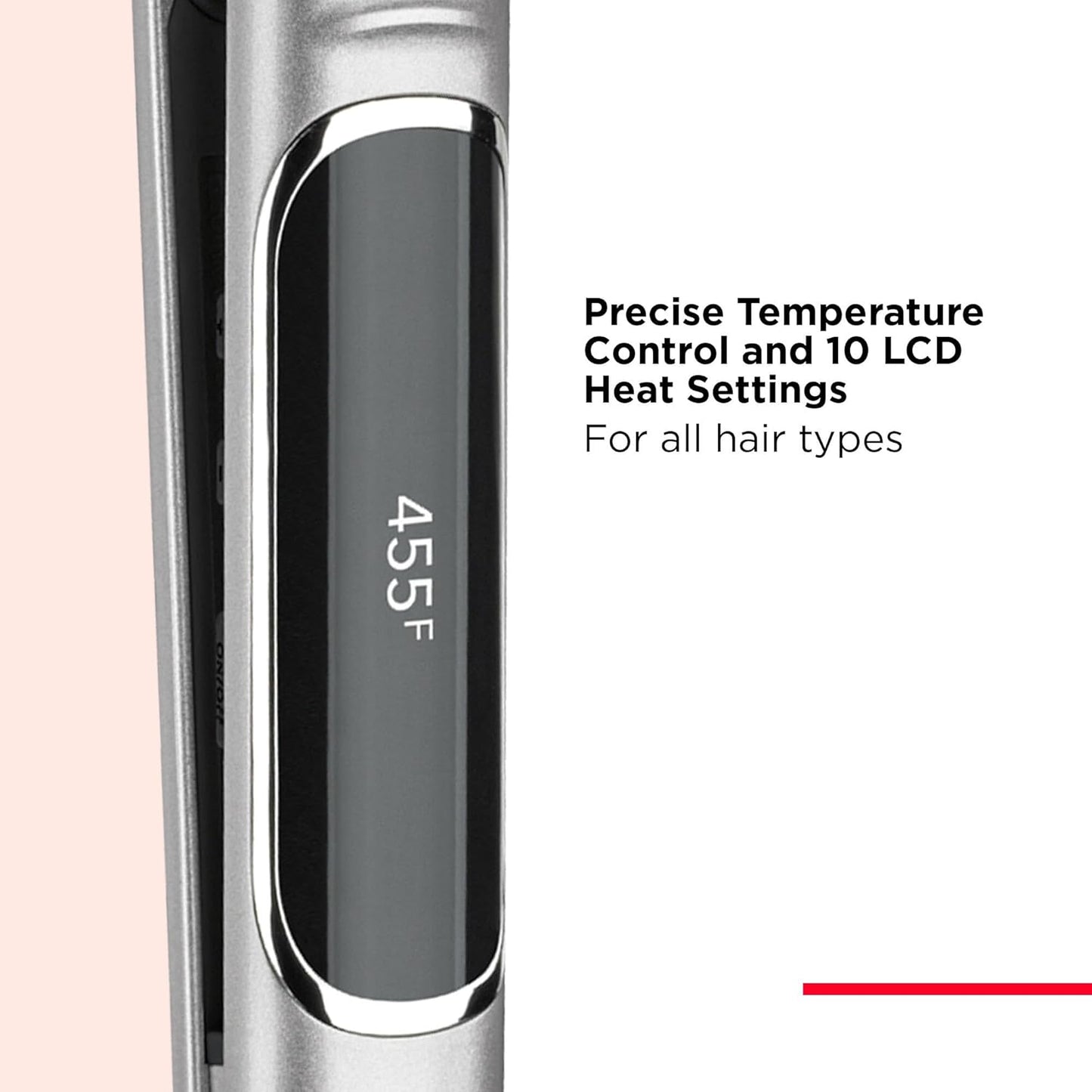 Revlon Salon Straightening and Curling Copper Flat Iron, 1 Inch