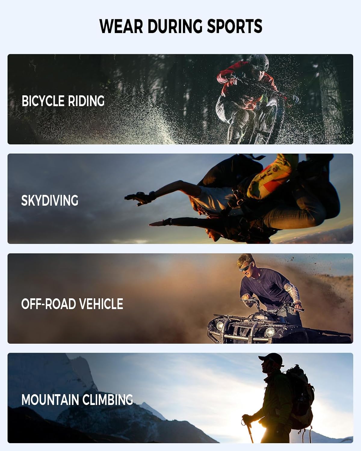 FIMOSON Motorcycle Riding Glasses for Men, Motorcycle Goggles Padding Goggles UV Protection Dustproof Windproof Wrap glasses