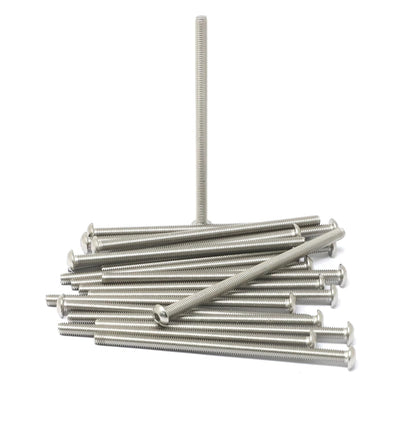 iexcell 50 Pcs M6 x 20mm Thread Pitch 1 mm Stainless Steel 304 Hex Socket Button Head Cap Screws Bolts Kit