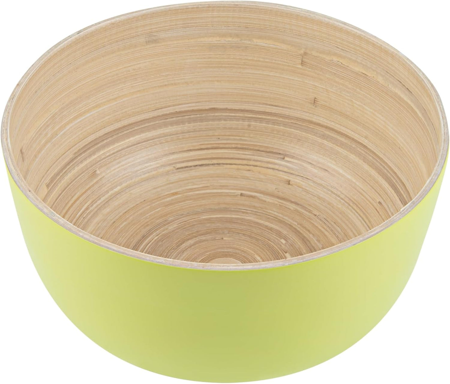 Restaurantware-Bambuddha 51 Ounce Extra Large Salad Bowl, 1 Heavy-Duty Round Salad Bowl - Sustainable, Reusable, Blue Bamboo Serving Dish, for Serving Salads, Fruits, and Appetizers