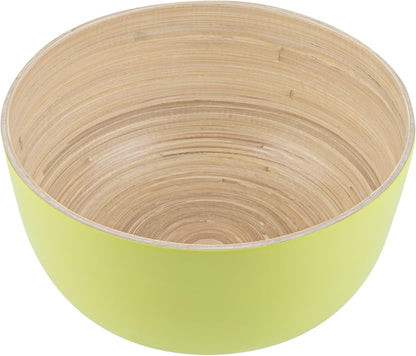 Restaurantware-Bambuddha 51 Ounce Extra Large Salad Bowl, 1 Heavy-Duty Round Salad Bowl - Sustainable, Reusable, Blue Bamboo Serving Dish, for Serving Salads, Fruits, and Appetizers