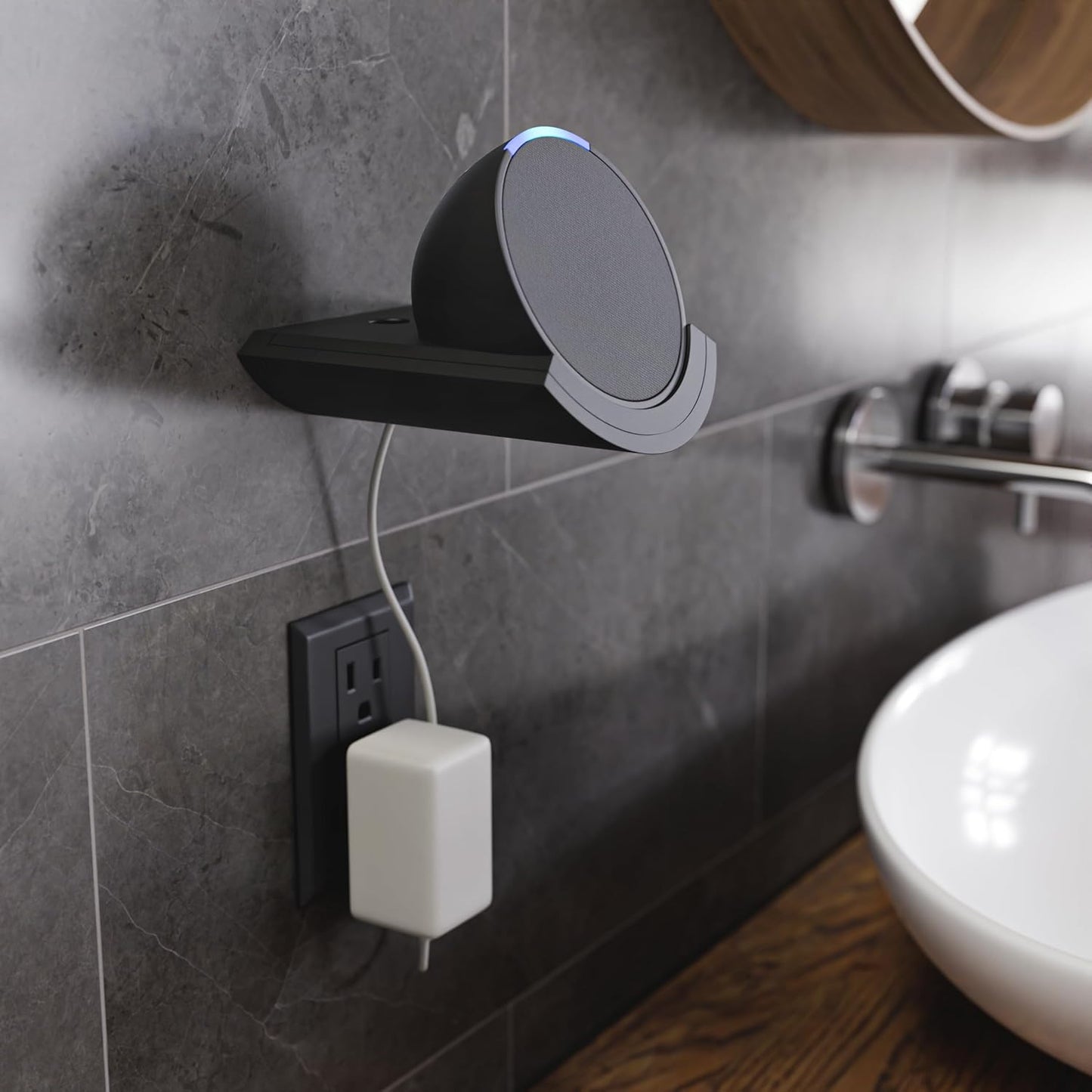 Made for Amazon Shelf Wall Mount, for Echo Pop (2023 Release)