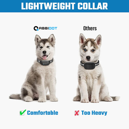 ABBIDOT Shock Collar (8-120 lbs) - Small Size Dog Training Collar with Remote Waterproof Rechargeable Dog Shock Collar with Remote E Collar for Small Medium Large Dogs (Light Pink)
