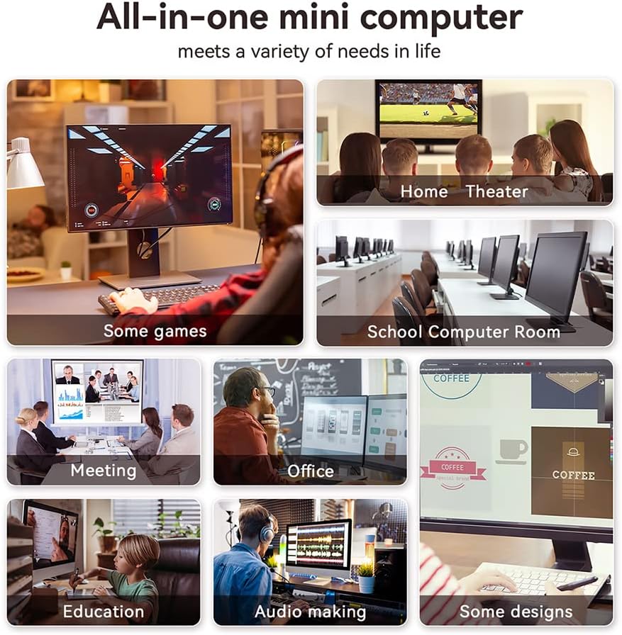 Beelink Mini PC SER5 MAX with AMD Ryzen 7 6800U, 32GB LPDDR5 1TB NVMe M.2 SSD, DP/HDMI/Type-c Triple Display Output,WiFi6,1000M LAN, BT5.2, W-11 Mini Computer
