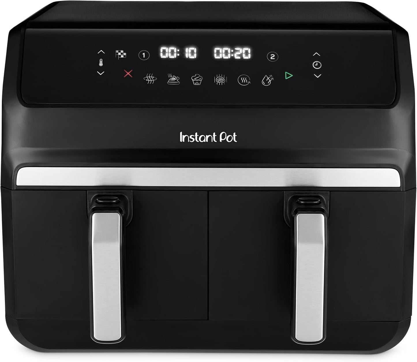 Instant Pot Vortex 6QT Large Air Fryer Oven Combo, Customizable Smart Cooking Programs, Digital Touchscreen, Nonstick and Dishwasher-Safe Basket, Includes Free App with over 1900 Recipes, Black