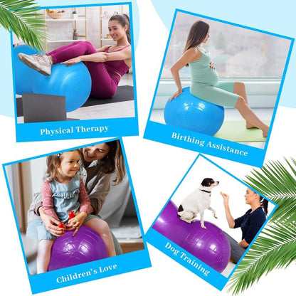 Peanut Yoga Ball, Peanut Sports Ball, Peanut Shaped Ball, Fitness Ball with Air Pump, Anti Explosion Thick PVC Peanut Sports Ball, Suitable for Home Fitness, Labor Delivery