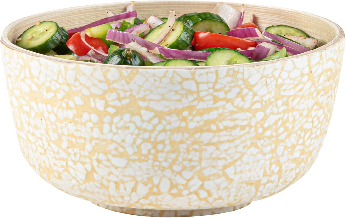 Restaurantware-Bambuddha 15 Ounce Small Salad Bowl, 1 Heavy-Duty Round Salad Bowl - Sustainable, Reusable, Black Bamboo Serving Dish, for Serving Salads, Fruits, and Appetizers