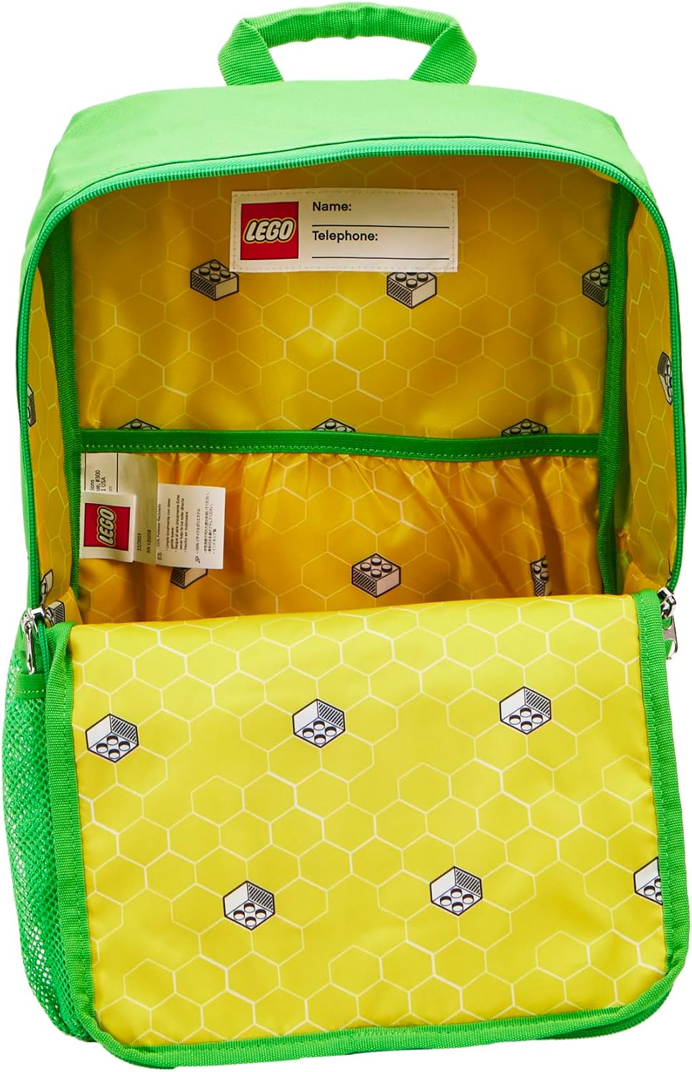 LEGO Lego Brick Backpack-purple Carry-On Luggage, Flame Orange, One Size, Backpack