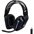 Logitech G535 Lightspeed Wireless Gaming Headset - Lightweight on-Ear Headphones, flip to Mute mic, Stereo, USB Rechargeable - Black