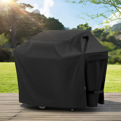 UNICOOK BBQ Cover 55 Inch, Heavy Duty Waterproof Housse BBQ, Special Fade and UV Resistant Outdoor Barbecue Grill Cover, Barbecue Accessories Compatible for Weber Char-Broil Brinkmann and More