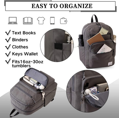 School Backpack for Men Women,Vaschy Lightweight School Bag Bookbag Casual Daypack for High School/College/Teens/Travel/Work