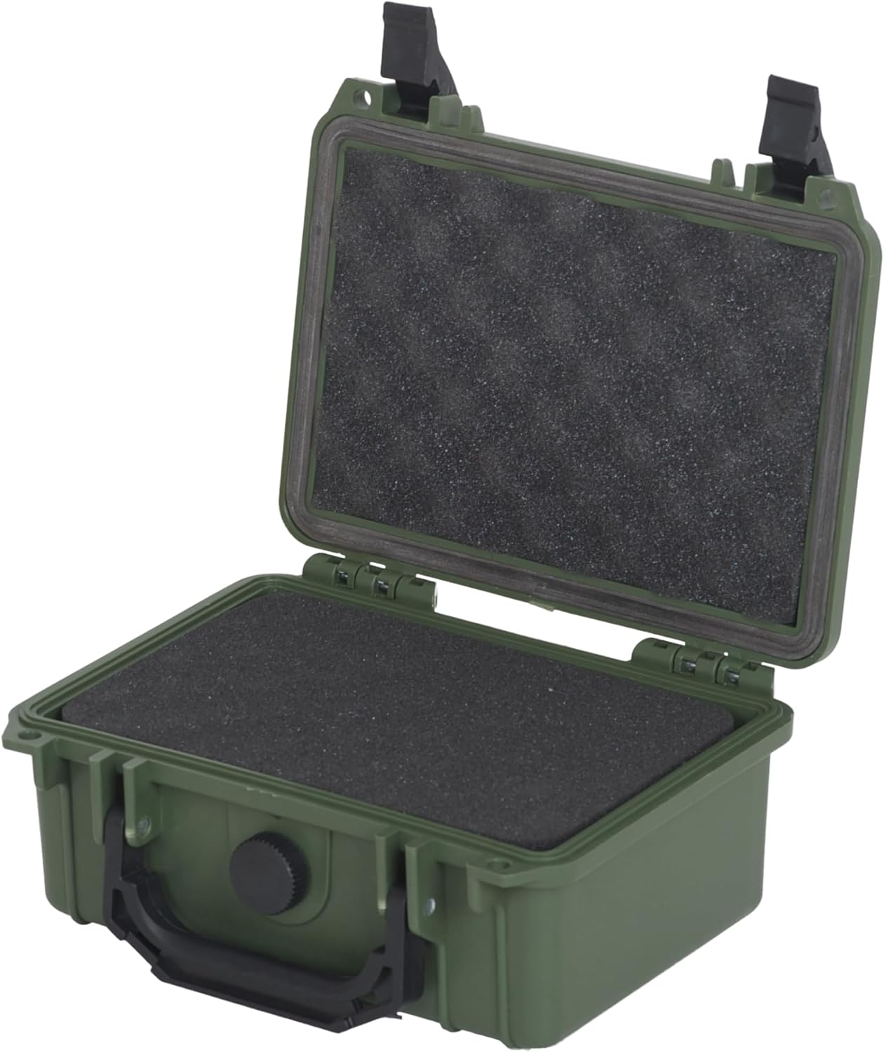 MEIJIA Portable All Weather Waterproof Protective Hard Case,Camera Case with Customizable Fit Foam, Fit use of Drones, Cameras, Equipments, 8.12"x6.56"x3.56" (Black)
