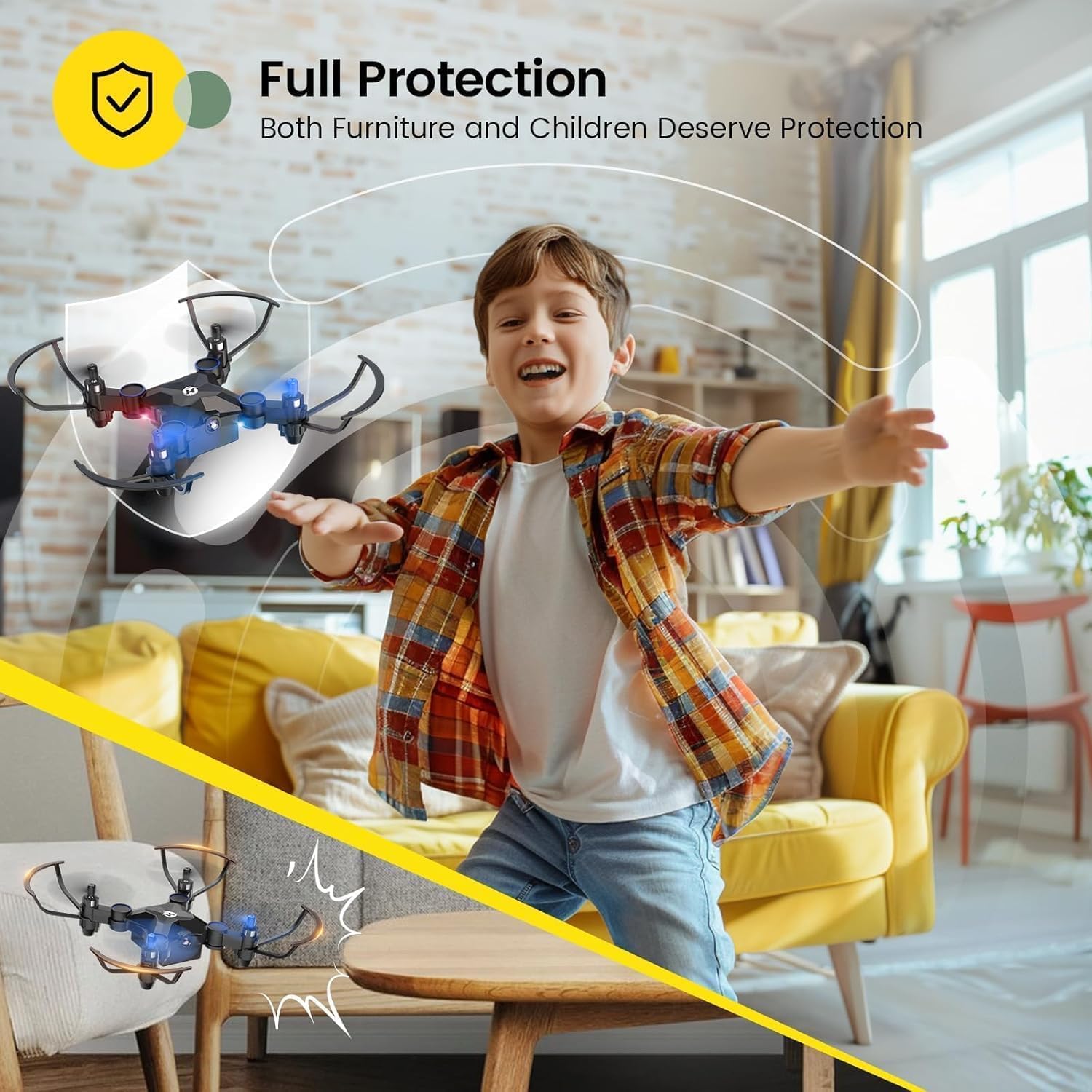 Foldable Mini Drone for Kids & Beginners – RC Nano Quadcopter with Altitude Hold, 360° Flips, One-Key Return, Easy Indoor Flying Toy - PuriLite