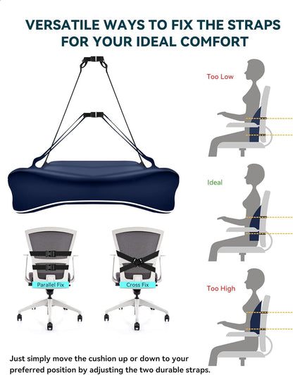 Purilite Select Ergonomic Lumbar Support Cushion