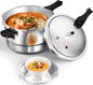 Purilite Select 10Qt Aluminum Pressure Cooker with Release Valve &amp; Safety Lock