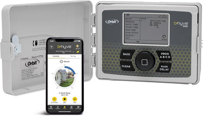 Orbit B-hyve 12-Zone Smart Sprinkler Controller | Indoor & Outdoor Wi-Fi Irrigation Timer with App Control
