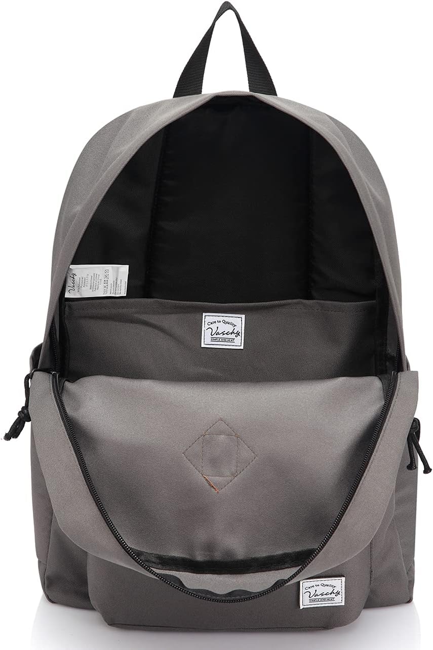 School Backpack for Kids, VASCHY Lightweight Water Resistant Casual Schoolbag Daypack for Men Women Teen Boys Girl Bookbag