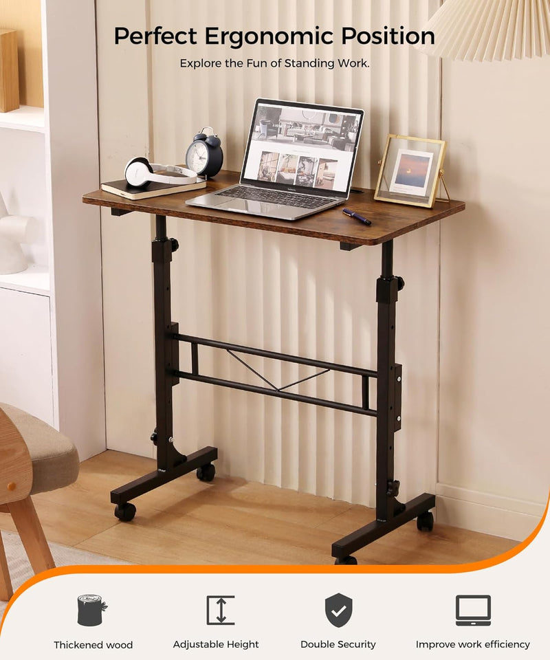 Purilite Select 32-Inch Adjustable Height Mobile Standing Desk