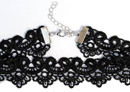 OLYPHAN Black Cat Costume for Women with Lace Cat Mask, & Lace Choker, Mask and Ears for Halloween, Cat Costume Accessories